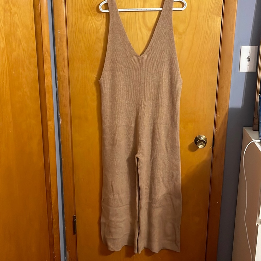 Free People Sweater Overalls